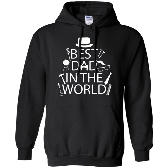 Best Dad In The World Fathers Day Tee BBQ Tools Hat Hoodie - TEEE - Black / S- Hoodies -TeeEver.com