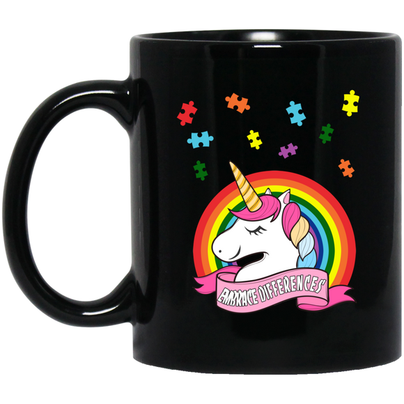 Autism Awareness - Unicorn Puzzle Piece MUGS