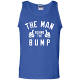 Men's The Man Behind The Bump Men's - New Father Pregnancy - Tank Top - TEEEVER - Royal / S- Sleeveless -TeeEver.com