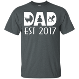 Happy First Time Dad 2017 - Best Gift Father's Day T-Shirt - TEEEVER - Dark Heather / S- Short Sleeve -TeeEver.com