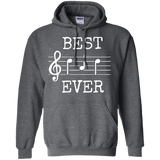 Best Dad Ever Music - Cute Funny Saying Fathers Day Gift Hoodie - TEEEVER - Dark Heather / S- Sweatshirts -TeeEver.com