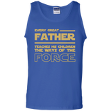 Men's-Best-Tee-For-Star-Dad.-Father's-Day-Gift-For-Awesome Dad Star wars 100% Cotton Tank Top - Royal / S- Sleeveless -TeeEver.com