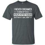 World's Hottest Husband Father's Day T-Shirt - TEEEVER - Dark Heather / S- T-Shirts -TeeEver.com