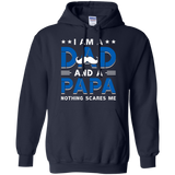A Dad and A Papa. Funny Family - Daddy Fathers Day Gift Hoodie - TEEEVER - Navy / S- Hoodies -TeeEver.com