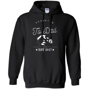 Promoted to Dad - New Father To Be Expecting Pop Retro - Hoodie - TEEEVER - Black / S- Hoodies -TeeEver.com