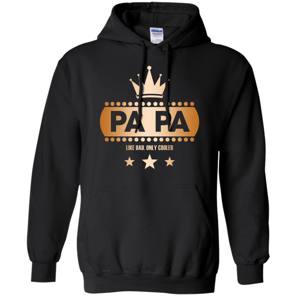 PAPA It's like Dad Only Cooler Fathers Day Copper Hoodie - TEEEVER - Black / S- Hoodies -TeeEver.com