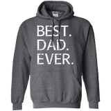 Best Dad Ever - Funny Fathers Day Gift Bonus Stepdads Hoodie - TEEEVER - Dark Heather / S- Hoodies -TeeEver.com