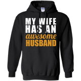 Men's My Wife Has An Awesome Husband - Father's Day Gift Hoodie - TEEEVER - Black / S- Hoodies -TeeEver.com