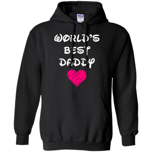 Happy Father's Day - Worlds Best DADDY Hoodie - TEEEVER - Black / S- Hoodies -TeeEver.com