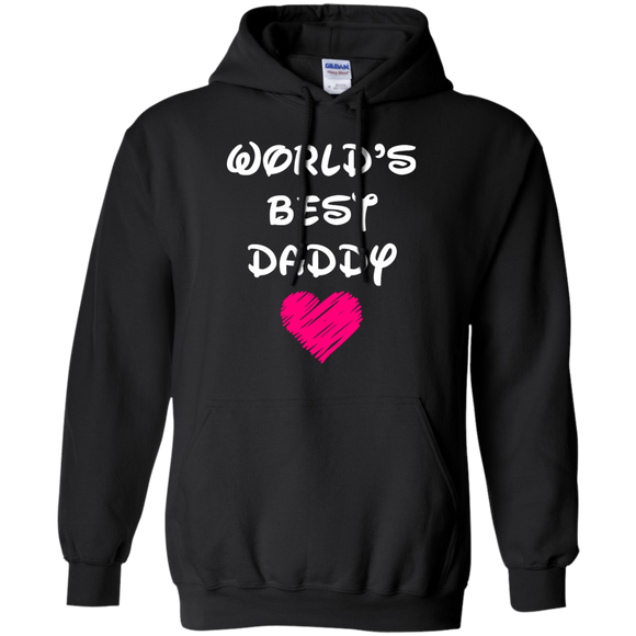 Happy Father's Day - Worlds Best DADDY Hoodie - TEEEVER - Black / S- Hoodies -TeeEver.com