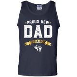 Proud New Dad Its A Boy Cute Father's Day - Gift Baby Tank Top - TEEEVER - Navy / S- Sleeveless -TeeEver.com