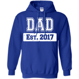 Men's First Time Dad 2017 Fathers Day Hoodie - TEEEVER - Royal / S- Hoodies -TeeEver.com