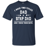 World's Best Step Dad T-Shirt - TEEEVER - Navy / S- Short Sleeve -TeeEver.com