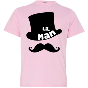 Father's Day - Big Man Little Man for Son - Jersey Tee - TEEEVER - Youth Jersey Tee / Pink / YXS- Apparel -TeeEver.com