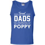 Great Dads get Promoted to Poppy Father's day Tank Top - TEEEVER - Royal / S- T-Shirts -TeeEver.com