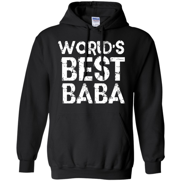 Worlds Best Baba - Fathers Day Gift Muslim Dad Husband - Hoodie - TEEEVER - Black / S- Hoodies -TeeEver.com