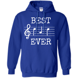 Best Dad Ever Music - Cute Funny Saying Fathers Day Gift Hoodie - TEEEVER - Royal / S- Sweatshirts -TeeEver.com