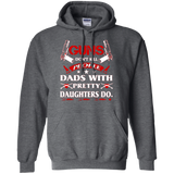 Gun Dont Kill People Dads With Pretty Daughters do Hoodie - TEEEVER - Dark Heather / S- Sweatshirts -TeeEver.com