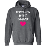 Happy Father's Day - Worlds Best DADDY Hoodie - TEEEVER - Dark Heather / S- Hoodies -TeeEver.com