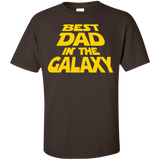 Best Dad in the Galaxy T-Shirt - Dark Chocolate / S- Short Sleeve -TeeEver.com