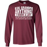 Mens Ask Grandpa Anything - Funny Gift for Father's Day LS/Hoodie/Sweatshirt