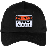 Official Adult - Funny 18th Birthday Gifts - Five Panel Twill Cap - Black / One Size- Hats -TeeEver.com