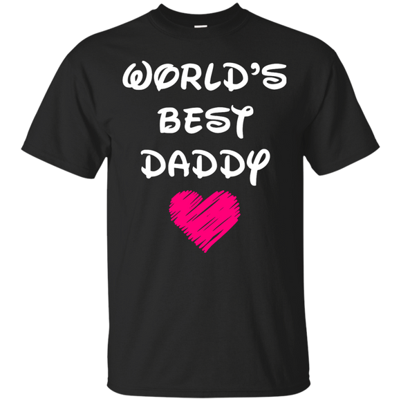 Happy Father's Day - Worlds Best DADDY T-Shirt - TEEEVER - Black / S- Short Sleeve -TeeEver.com