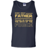 Men's-Best-Tee-For-Star-Dad.-Father's-Day-Gift-For-Awesome Dad Star wars 100% Cotton Tank Top - Navy / S- Sleeveless -TeeEver.com