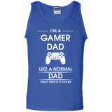 I'm A Gamer Dad Fathers Gift Advanced Warfare Console Gaming Tank Top - TEEEVER - Royal / S- Sleeveless -TeeEver.com