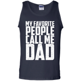 My Favorite People Call Me Dad - Tank Top - TEEEVER - Navy / S- Sleeveless -TeeEver.com
