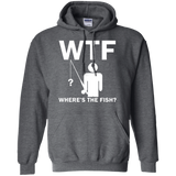 Mens Where's The Fish Funny Father's Day Birthday Gifts Fishing Hoodie - TEEEVER - Dark Heather / S- Sweatshirts -TeeEver.com