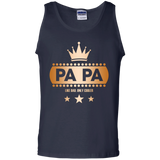 PAPA It's like Dad Only Cooler Fathers Day Copper Tank Top - TEEEVER - Navy / S- Sleeveless -TeeEver.com