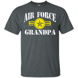 Veteran Air Force Grandpa T-Shirt - TEEEVER - Dark Heather / S- T-Shirts -TeeEver.com