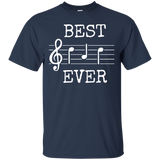 Best Dad Ever Music - Cute Funny Saying Fathers Day Gift T-Shirt - TEEEVER - Navy / S- T-Shirts -TeeEver.com