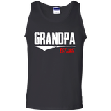 Men's Grandpa Est 2017 - New Grandpa Gifts first father's Day Tank Top - TEEEVER - Black / S- Sleeveless -TeeEver.com