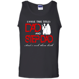 World's Best Step Dad Father's Day Gift Tank Top - TEEEVER - Black / S- Sleeveless -TeeEver.com