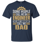 Great Gifts For Father's Day. Funny - For Engineer Dad T-Shirt - TEEEVER - Navy / S- Short Sleeve -TeeEver.com