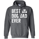 Best Dog Dad Ever  Hoodie - TEEEVER - Dark Heather / S- Sweatshirts -TeeEver.com