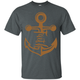 Anchored Faith, Black Lives Matter,Father's Day T-Shirt - Dark Heather / S- Short Sleeve -TeeEver.com