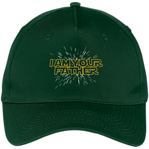 Men's I am your Father - Happy Father's Day - Five Panel Twill Cap - Hunter / One Size- Hats -TeeEver.com
