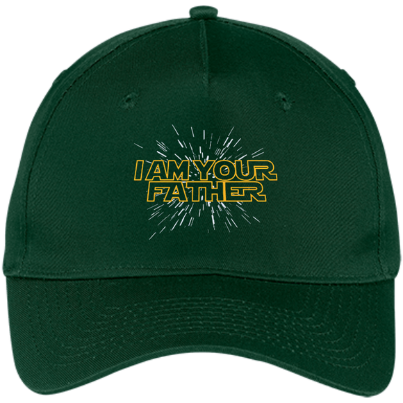 Men's I am your Father - Happy Father's Day - Five Panel Twill Cap - Hunter / One Size- Hats -TeeEver.com