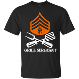 Men's Grill Sergeant BBQ Grilling Hobby Father's Day T-Shirt - TEEEVER - Black / S- Short Sleeve -TeeEver.com