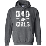 Dad of Girls - Funny Father's Day Gift From Daughter Hoodie - TEEEVER - Dark Heather / S- Sweatshirts -TeeEver.com