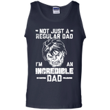 Father's Day Not Regular Dad Graphic Tank Top - TEEEVER - Navy / S- Sleeveless -TeeEver.com
