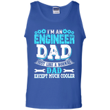 Funny - For Cool Engineer Dad Tank Top - TEEEVER - Royal / S- Sleeveless -TeeEver.com