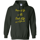 Mom Life is the best life - Great Mother's and Father's Day Pullover Hoodie - Teeever.com - Forest Green / S- Hoodies -TeeEver.com