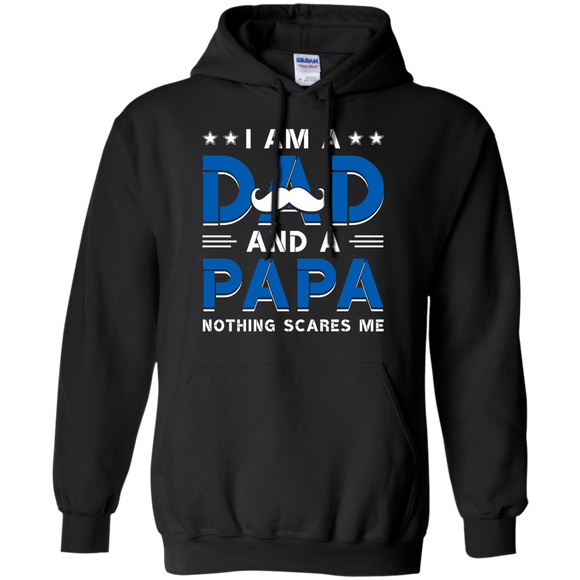 A Dad and A Papa. Funny Family - Daddy Fathers Day Gift Hoodie - TEEEVER - Black / S- Hoodies -TeeEver.com