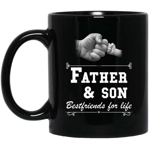 Mens Father Son Friends Fist Bump - Dad Father's Day Family Mugs