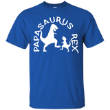 Mens Mens Papasaurus Rex Daddy Saurus T-Shirt - TEEEVER - Royal / S- T-Shirts -TeeEver.com