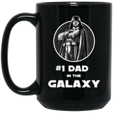 Star Wars Father's Day Darth Vader Best Dad Graphic - Mug - TEEEVER - Black 15 oz. Mug / Black / One Size- Apparel -TeeEver.com